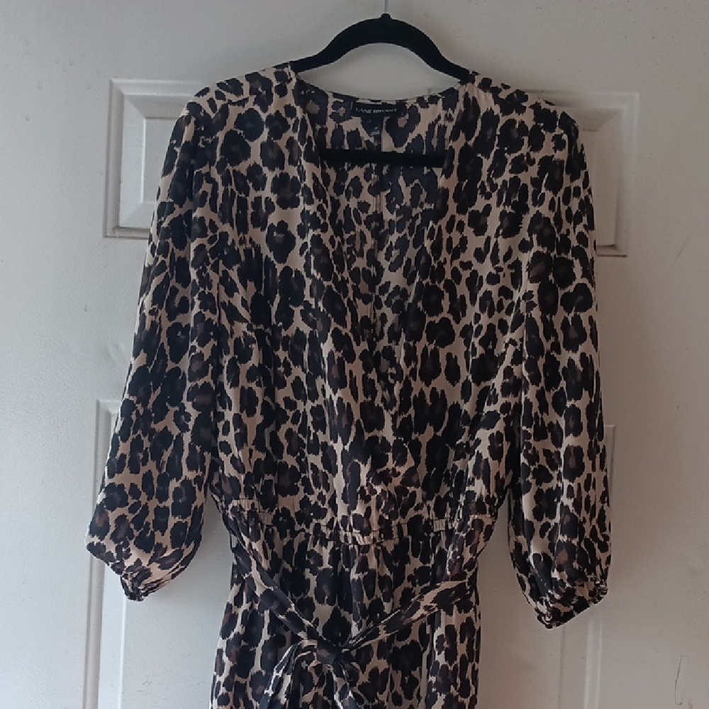 Beutiful Leopard print dress with belt - Picture 1 of 8